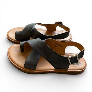 Kork-Ease Canoe Sandals Leather Strap Buckles Open Toe 10M